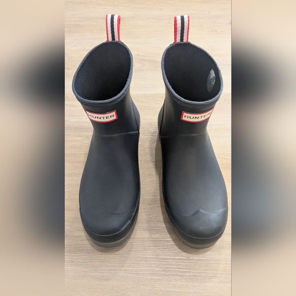 Hunter Rain Boots Original Play Short Luna Women's Navy Blue Size 8